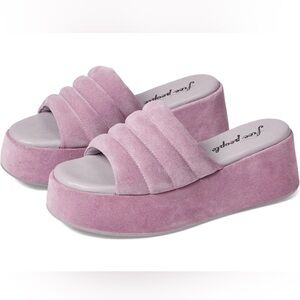Free People purple platform sandals